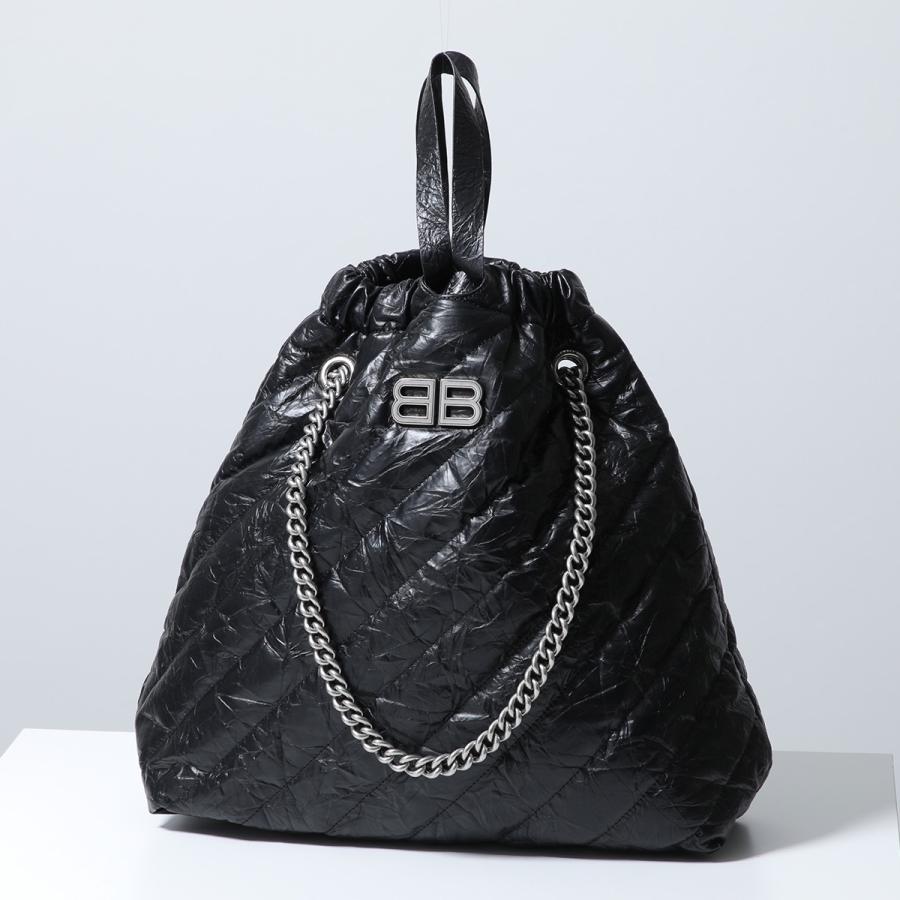 【✨極美品✨】バレンシアガ ショルダーバッグ チェーン キルティング ブラック BALENCIAGA（バレンシアガ） ショルダーバッグ CRUSH TOTE M