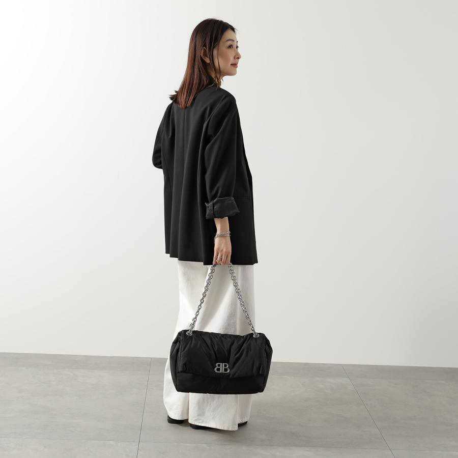バレンシアガ チェーンショルダーバッグ モナコ ミディアム ナイロン 765945 BALENCIAGA バッグ 黒 BALENCIAGA（バレンシアガ） ショルダーバッグ MONACO M モナコ 765945