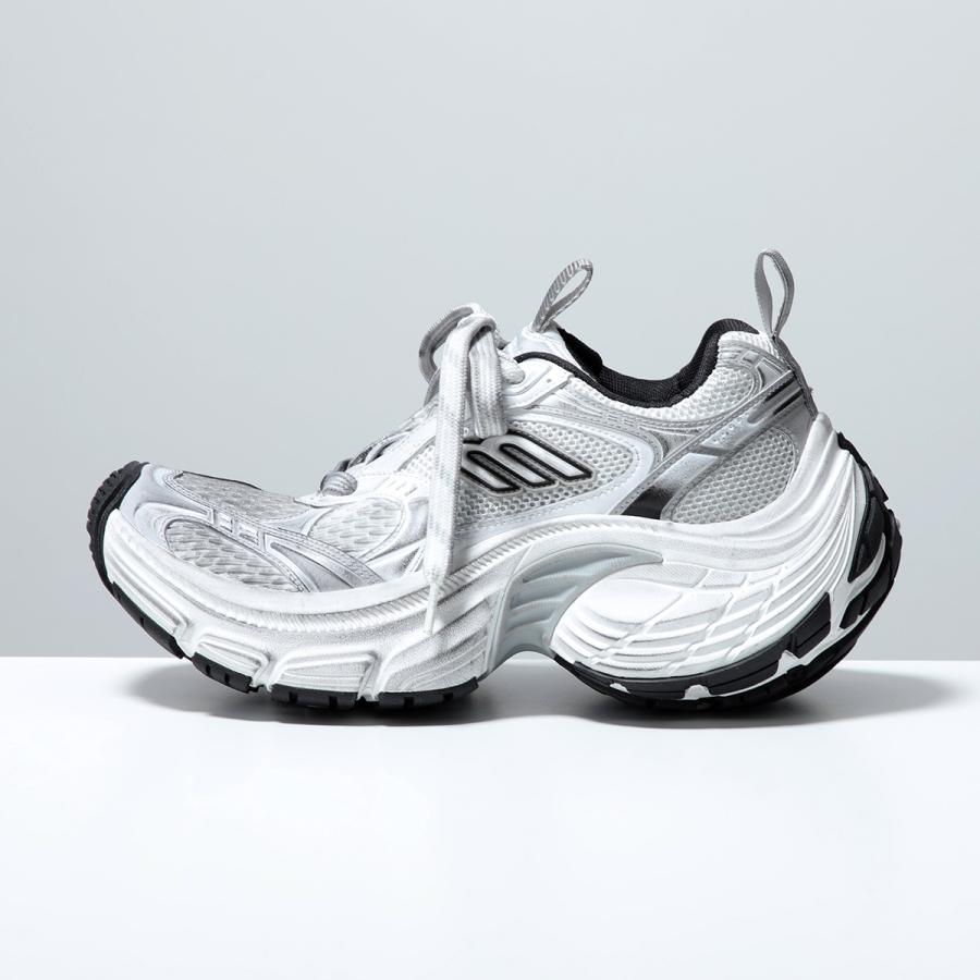 BALENCIAGA バレンシアガ スニーカー 10XL 792778 W2MV2 レディース ローカット ダメージ加工 厚底 6cm シューズ 靴 9110/WHITE-BLACK-GREYの画像