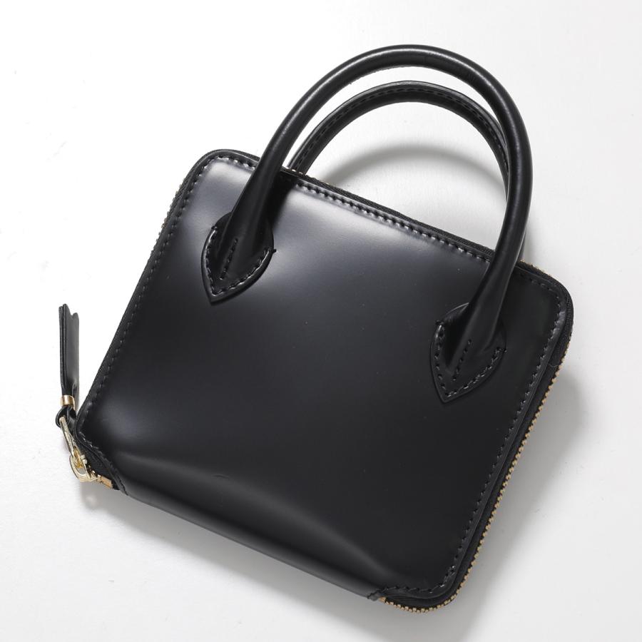 コムデギャルソン 上質合皮レザー ハンドバッグ 黒 底鋲付き COMME des GARCONS（コムデギャルソン） Wallet COMME des GARCONS