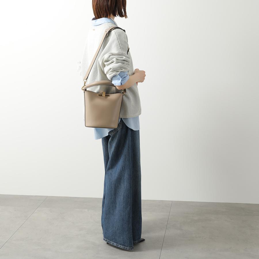 KET グレー バッグ Zanchetti（ザンケッティ） ショルダーバッグ AMLETO BUCKET SMALL