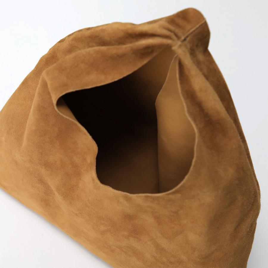THE ROW ザ ロウ Bindle Handbag スエードレザーハンドバッグ  キャメル THE ROW（ザ ロウ） ハンドバッグ SMALL BINDLE スモール ビンドル