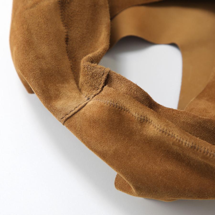 THE ROW ザ ロウ Bindle Handbag スエードレザーハンドバッグ  キャメル THE ROW（ザ ロウ） ハンドバッグ SMALL BINDLE スモール ビンドル