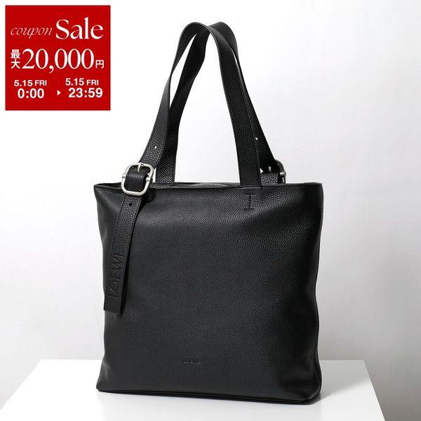 LOEWE ロエベ トラベル ビジネスバッグ レザー 鍵付き ブラック/ブラウン LOEWE / ロエベ アナグラム 牛革 カーフ ブラック 黒 ビジネスバッグ