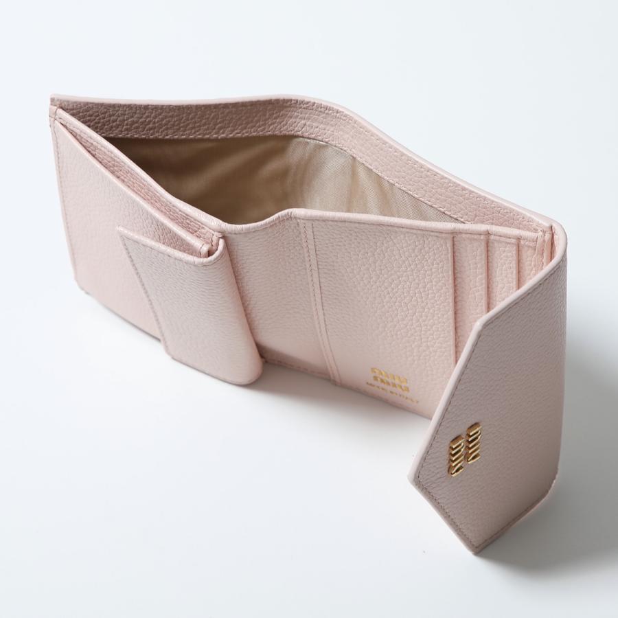 miu miu（ミュウミュウ） 二つ折り財布 5MH040 ADT7 レディース レザー