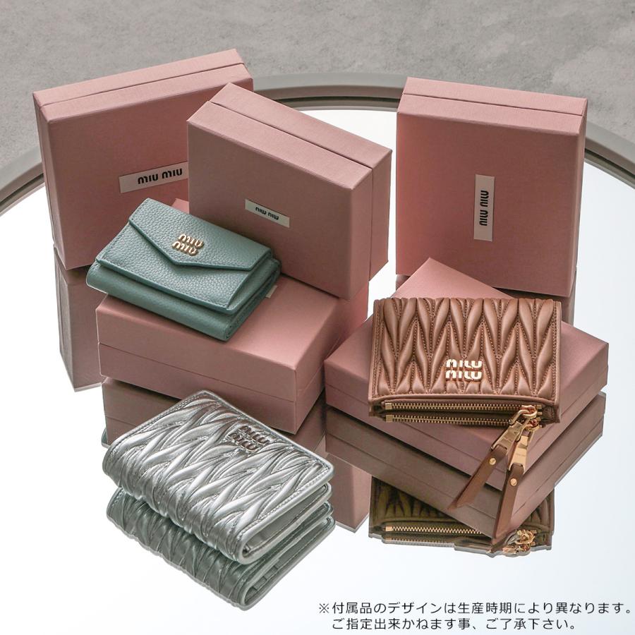 miu miu（ミュウミュウ） 二つ折り財布 5MH040 ADT7 レディース レザー