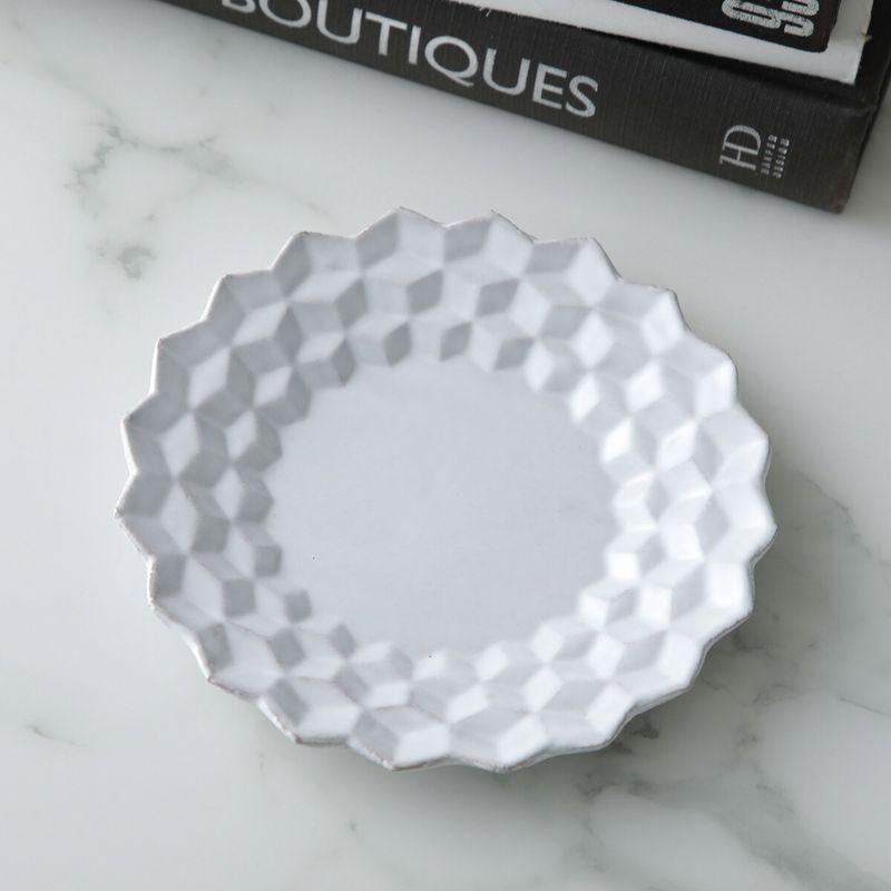 【未使用】Astier de Villatte Cube ソーサー 14cm♡ ASTIER de VILLATTE. Astier de Villatte アスティエ・ド・ヴィラット