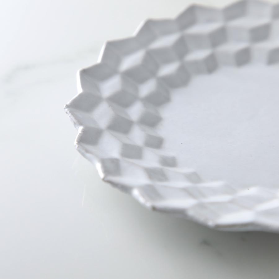Astier de Villatte アスティエ・ド・ヴィラット スモールソーサー 14cm Cube キューブ SSCCBE1 陶器 食器 小皿 プレート 【返品交換不可】の画像