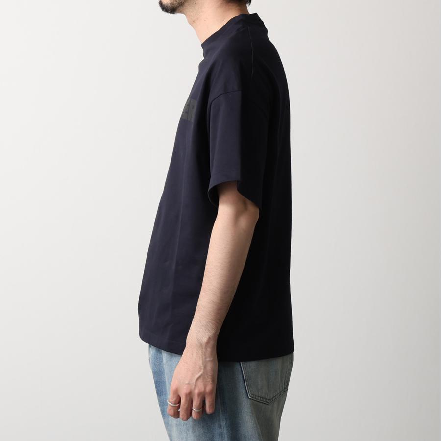 JIL SANDER ジルサンダー Tシャツ J22GC0221 J20349 メンズ 半袖 カットソー ロゴT クルーネック オーバーサイズ 402/MIDNIGHT J22GC0221J20349402の画像