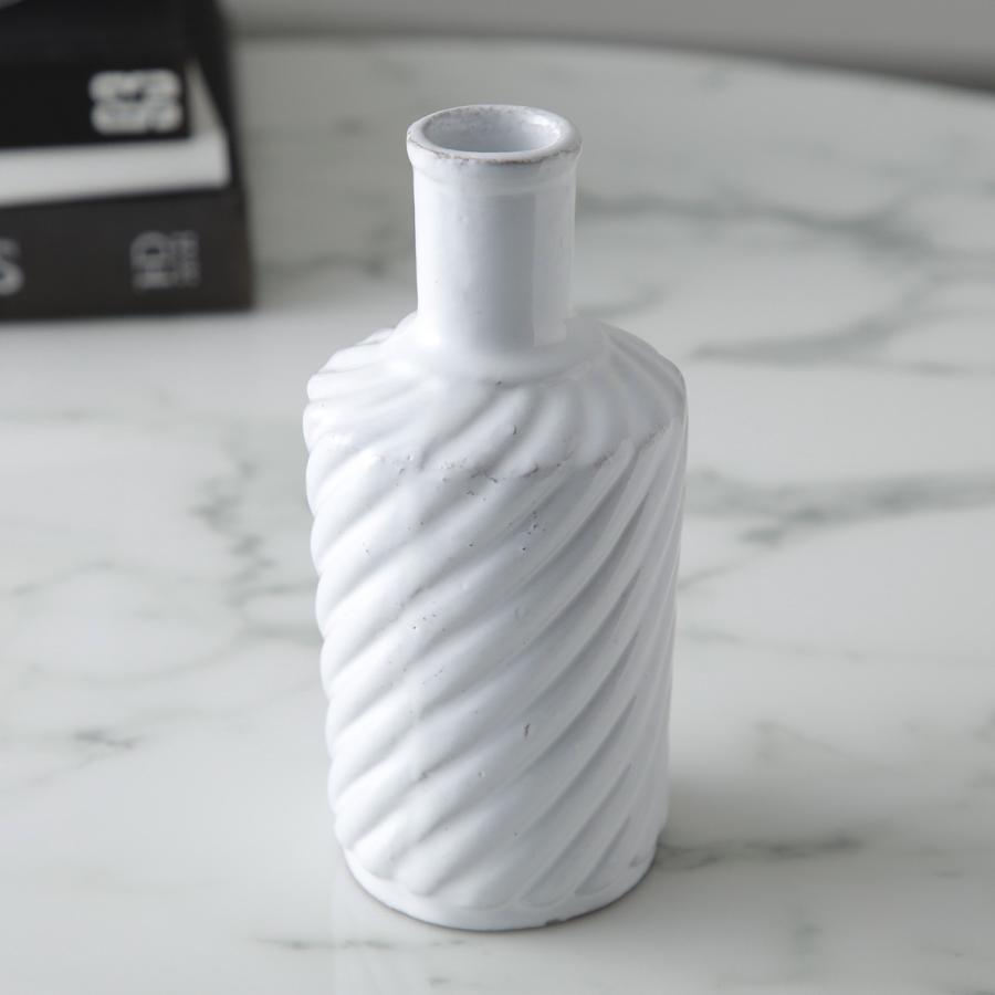 Astier de Villatte アスティエ・ド・ヴィラット ボトル Peggy ペギー BTLPGG1 陶器 フラワーベース 花器 花瓶 一輪挿し 【返品交換不可】