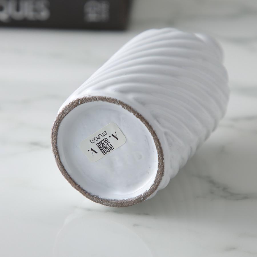 Astier de Villatte アスティエ・ド・ヴィラット ボトル Peggy ペギー BTLPGG1 陶器 フラワーベース 花器 花瓶 一輪挿し 【返品交換不可】