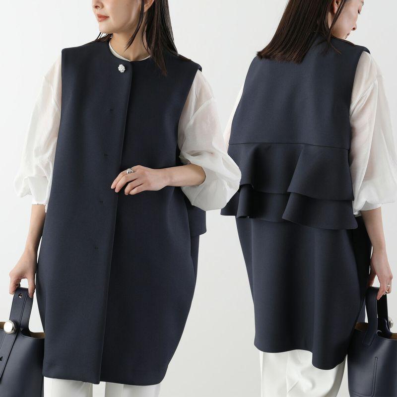 Sono（ソーノ） ベスト S261JV025 レディース ジレ バックフリル