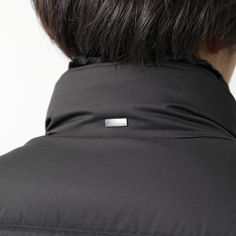 【訳あり-48のみ】HERNO ヘルノ ダウンジャケット PI001019U 12414Z メンズ スタンドカラー フェイクファー ボンバージャケット 1980の画像