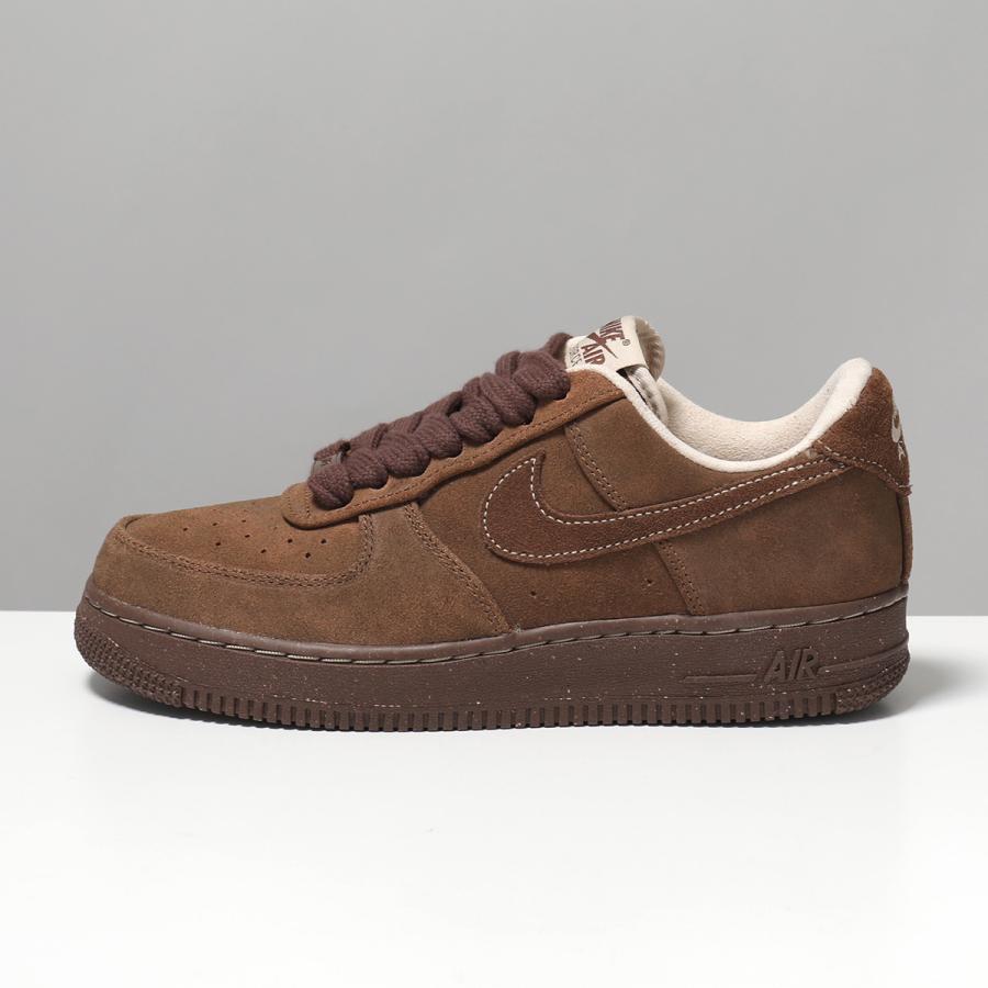 NIKE ナイキ スニーカー AIR FORCE 1 07 エア フォース FQ8901-259 レディース スウェード ローカット 刺繍ロゴ プラットフォーム 3cm シューズ 靴の画像