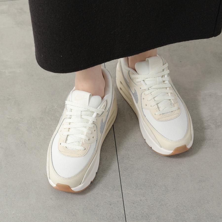NIKE ナイキ スニーカー AIR MAX 90 LV8 SE エア マックス IR0799-133 レディース ローカット スウェード レザー ラメ 厚底 5cm シューズ 靴の画像