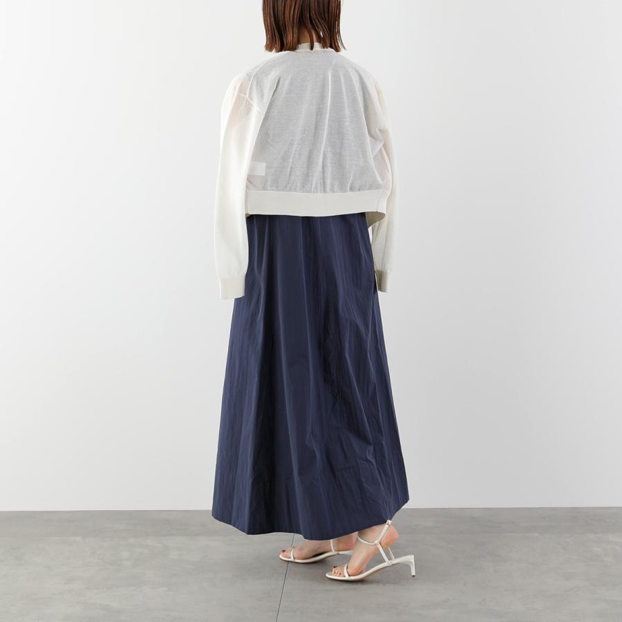 anana アナナ シャツワンピース a36-015 レディース 2way リボン ノースリーブ フレア ロング丈 カラー2色の画像