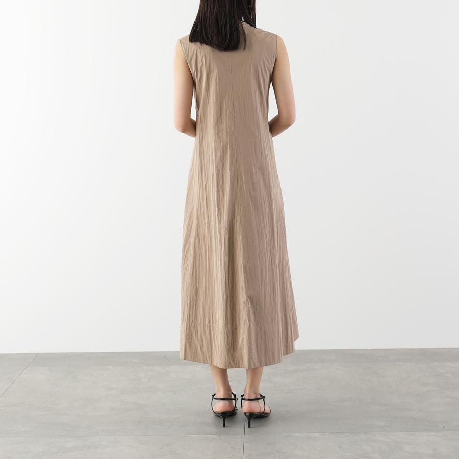 anana アナナ シャツワンピース a36-015 レディース 2way リボン ノースリーブ フレア ロング丈 カラー2色の画像