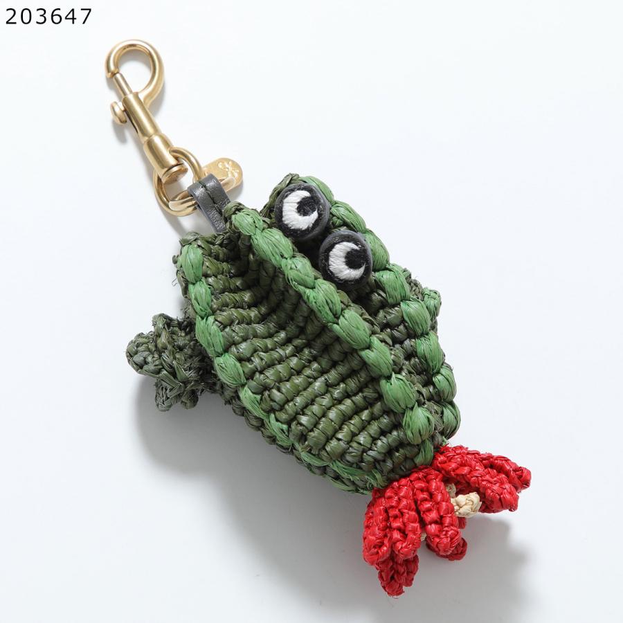 ANYA HINDMARCH（アニヤ・ハインドマーチ） キーホルダー Charm Raffia