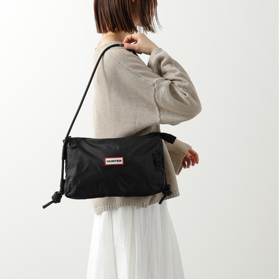 ハンター HUNTER DUNLUDE WOVEN TAPE STRAP CROSSBODY BAG ショルダーバッグ バッグ ポリエステル メンズ レディース ブラック系 HXRU0051252 【新品】 DUNLUDE WOVEN TAPE STRAP CROSSBODY BAG ショルダーバッグ その他