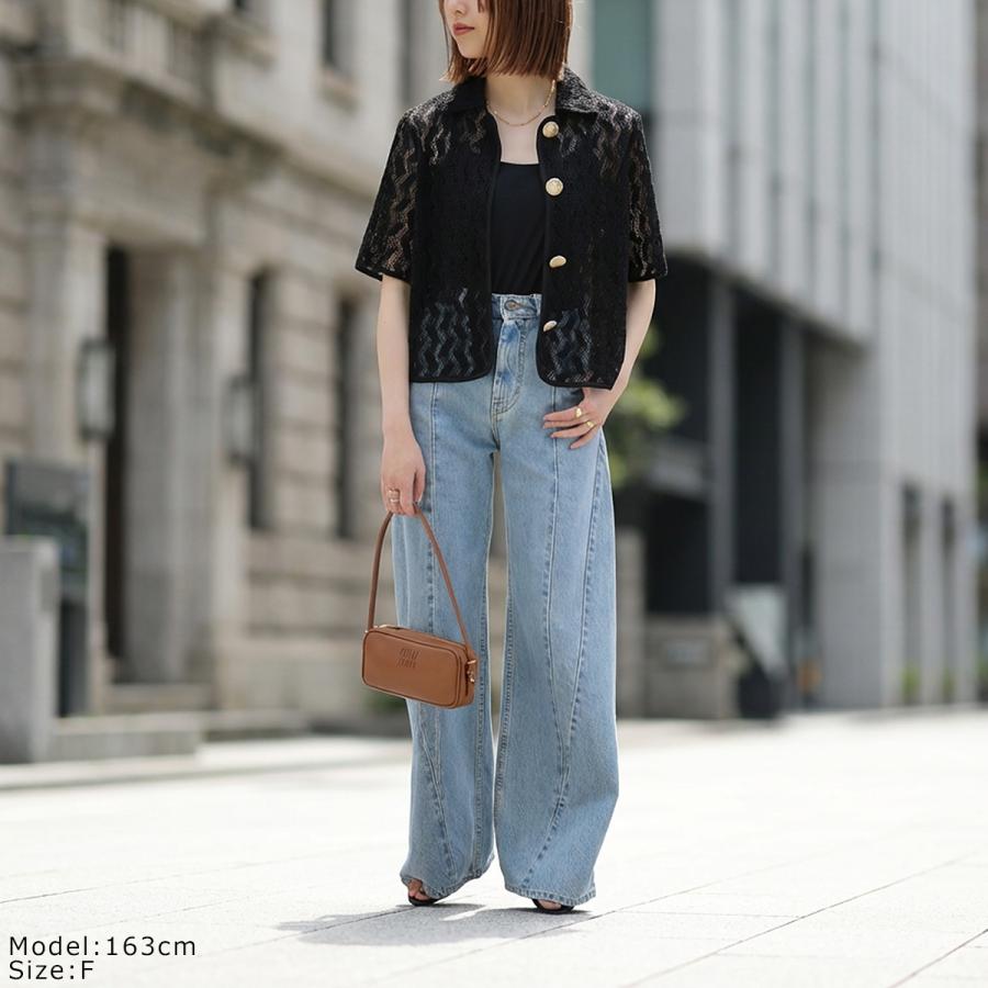 Torrazzo Donna（トラッゾドンナ） 半袖 シャツ Geometric Lace Shirt