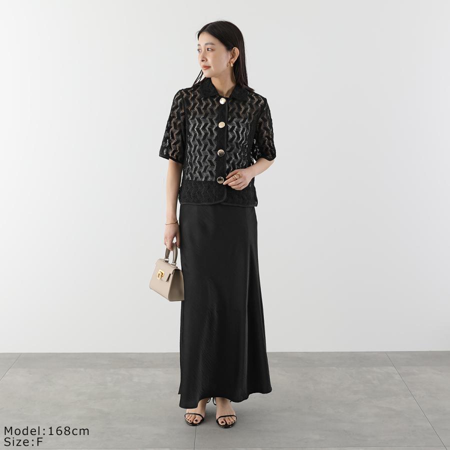 Torrazzo Donna（トラッゾドンナ） 半袖 シャツ Geometric Lace Shirt