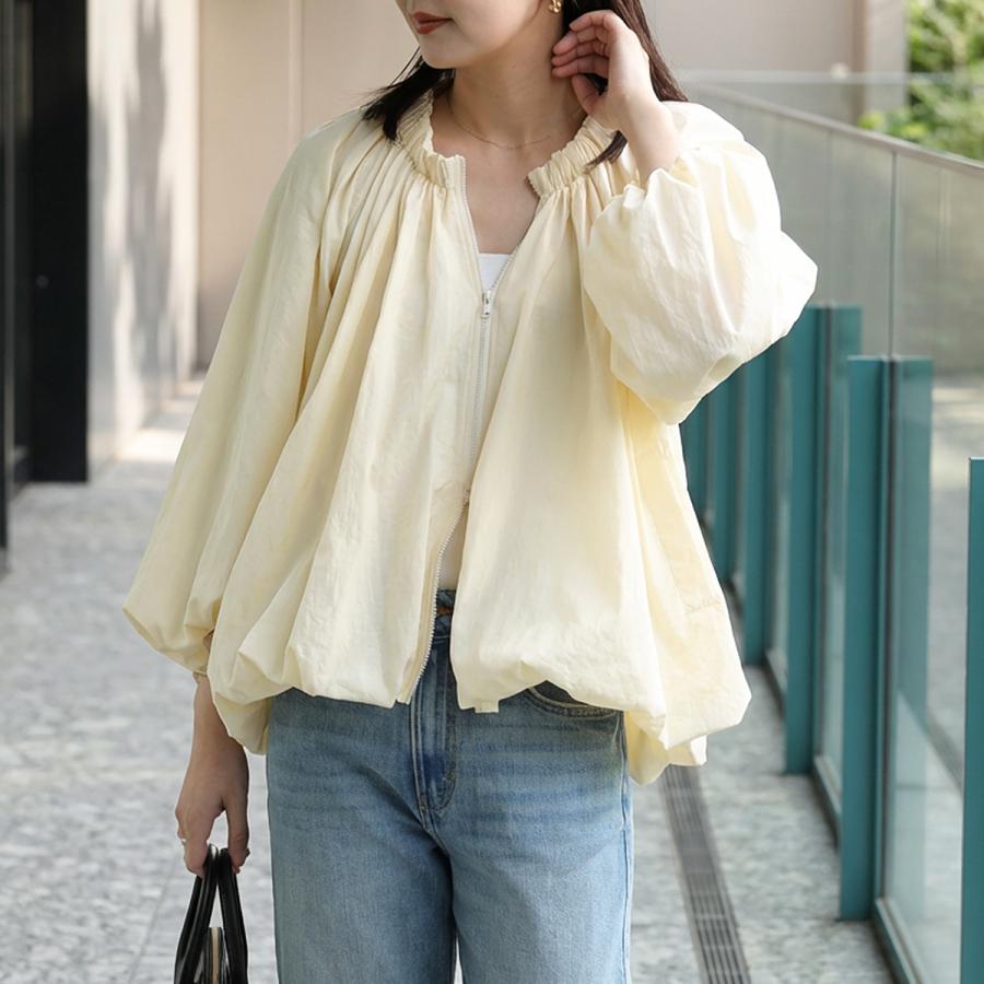 【新品】イデアルーチェ　バルーンサテンブルゾン　レモンイエロー Torrazzo Donna（トラッゾドンナ） ブルゾン 6265-568 レディース