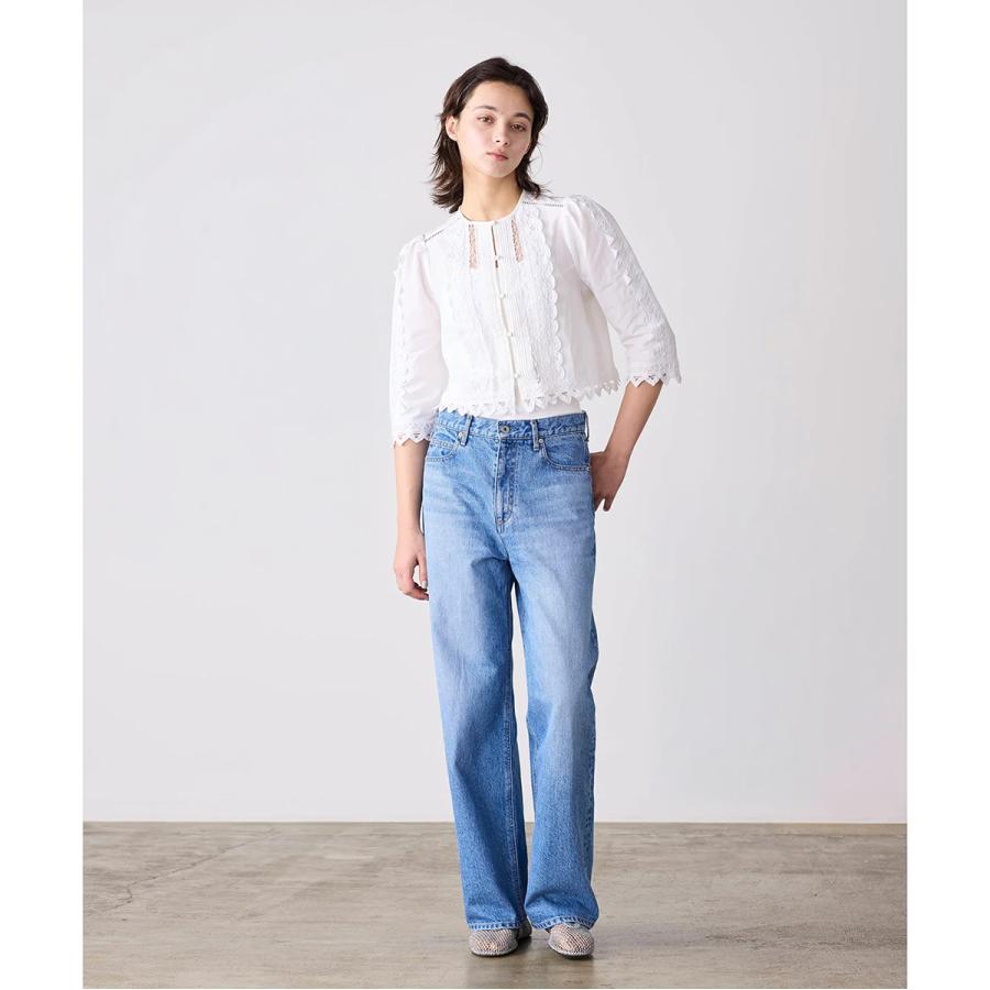 MARILYN MOON SOI-MeME マリリンムーン ソワメム ブラウス batten lace blouse jacket 4261-105 レディース ジャケット レース 七分袖 カラー2色の画像