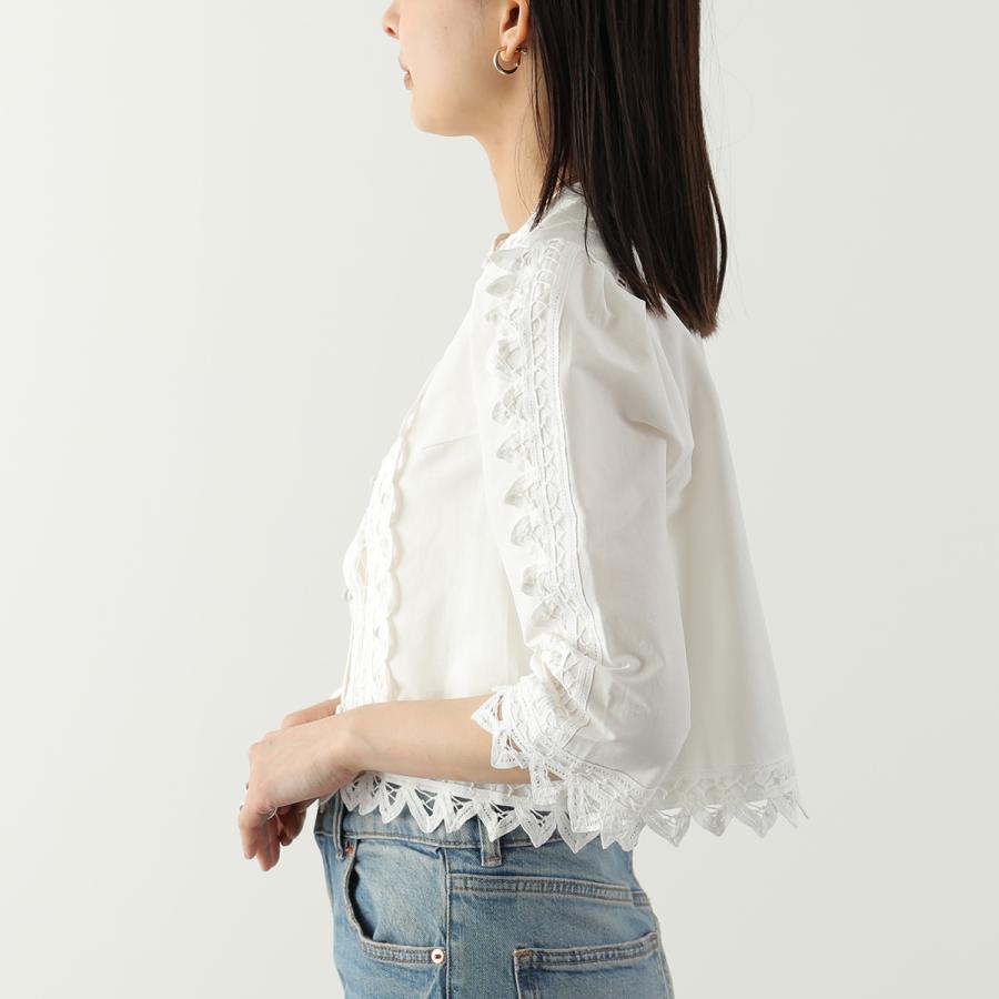 MARILYN MOON SOI-MeME マリリンムーン ソワメム ブラウス batten lace blouse jacket 4261-105 レディース ジャケット レース 七分袖 カラー2色の画像