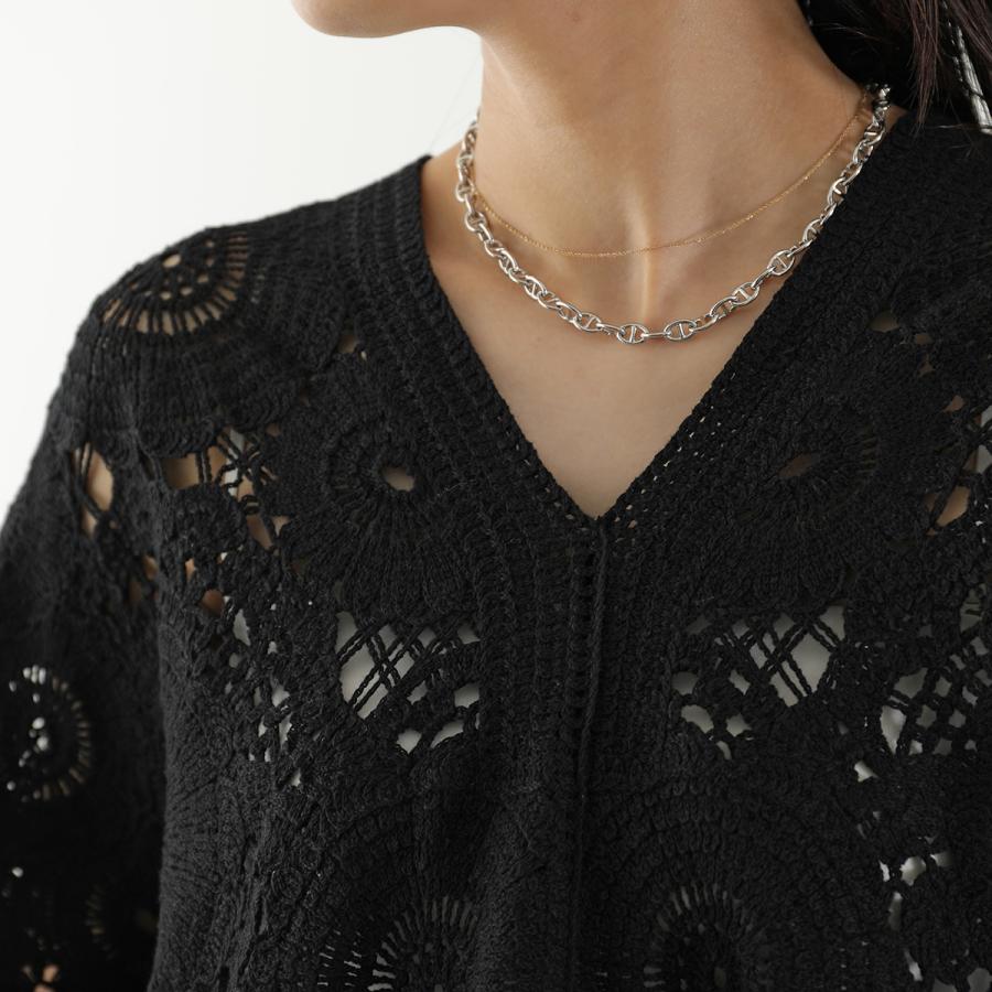 極美品❤️ プランテーション ドット柄ガーゼカットソー 黒 ゆったり 日本製 Torrazzo Donna（トラッゾドンナ） ニット 6265-565 レディース