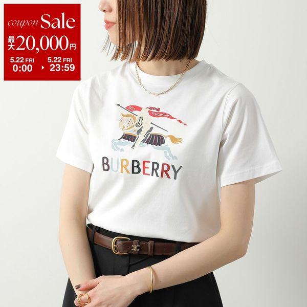 BURBERRY KIDS バーバリー キッズ 半袖 Tシャツ 8117583 レディース ガールズ ロゴ コットン カットソー クルーネック A1464/WHITEの画像