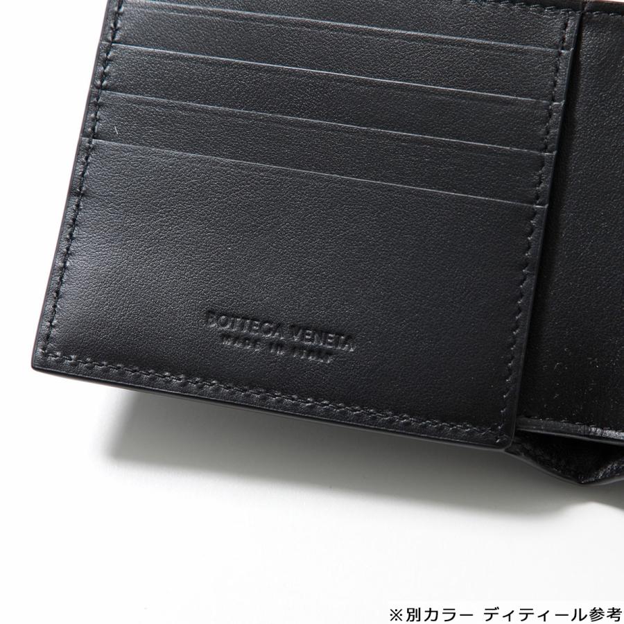 【カラー限定特価】BOTTEGA VENETA ボッテガヴェネタ 二つ折り財布 605722 749412 VCPQ4 メンズ イントレチャート レザー 小銭入れあり 2145の画像