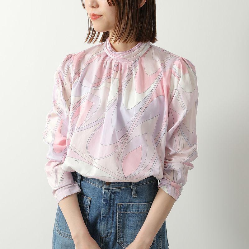 ■ a420 近年 Pucci【エミリオプッチ】 ブラウス ハイネック* EMILIO PUCCI（エミリオプッチ） EMILIO PUCCI KIDS キッズ ブラウス