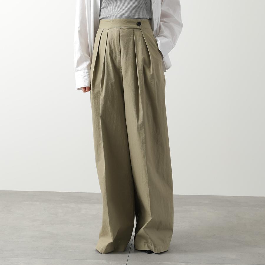 DRIES VAN NOTEN ドリスヴァンノッテン ワイドパンツ PAMPLONA パンプローナ 130966 3322 レディース コットン バギー タック 801の画像