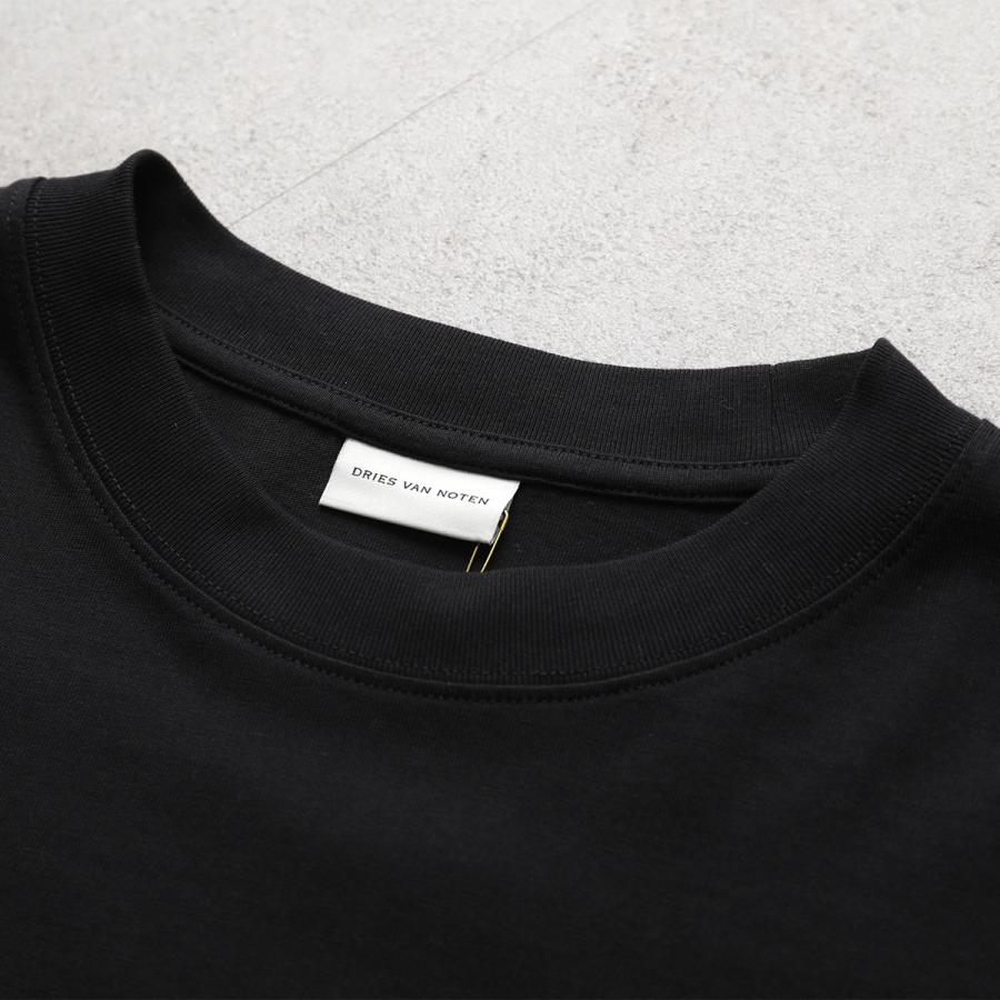 DRIES VAN NOTEN ドリスヴァンノッテン Tシャツ HENO ヘノ 021111 3603 メンズ 半袖 カットソー クルーネック オーバーサイズ コットン カラー2色の画像