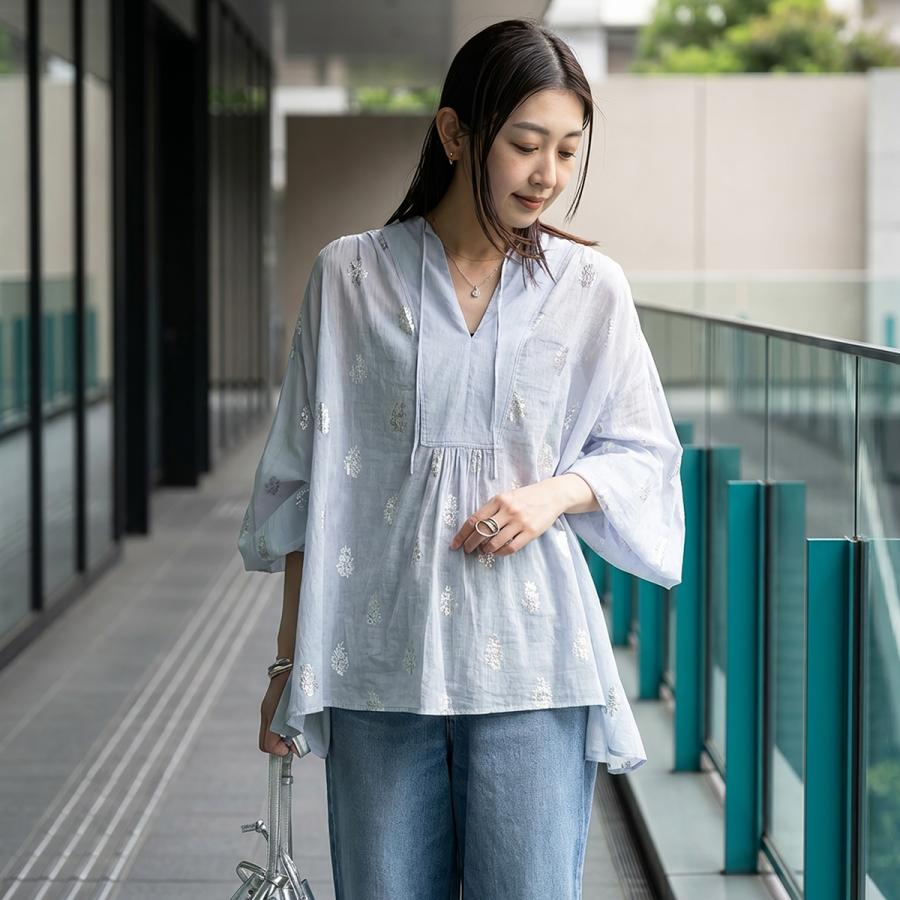 NE QUITTEZ PAS!（ヌキテパ） ne Quittez pas ブラウス Cotton Voile