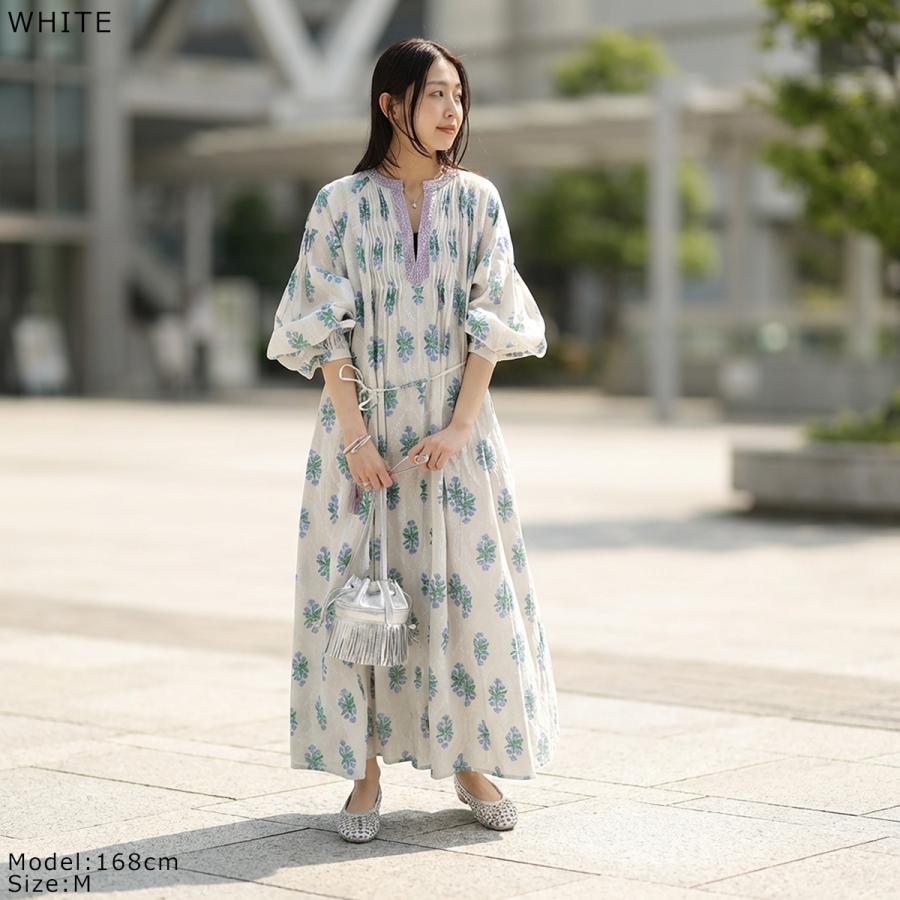 ヌキテパ ワンピース　Mサイズ 小柄な丸ちゃんのne Quittez pas（ヌキテパ）刺繍ワンピース着画ご紹介