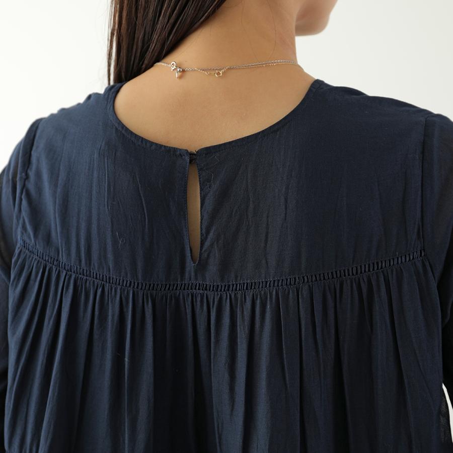 ne Quittez pas ヌキテパ ワンピース Cotton Voile Tiered Maxi Dress 010400CA1 レディース ドレス Aライン ティアード ロング丈 長袖 カラー4色の画像