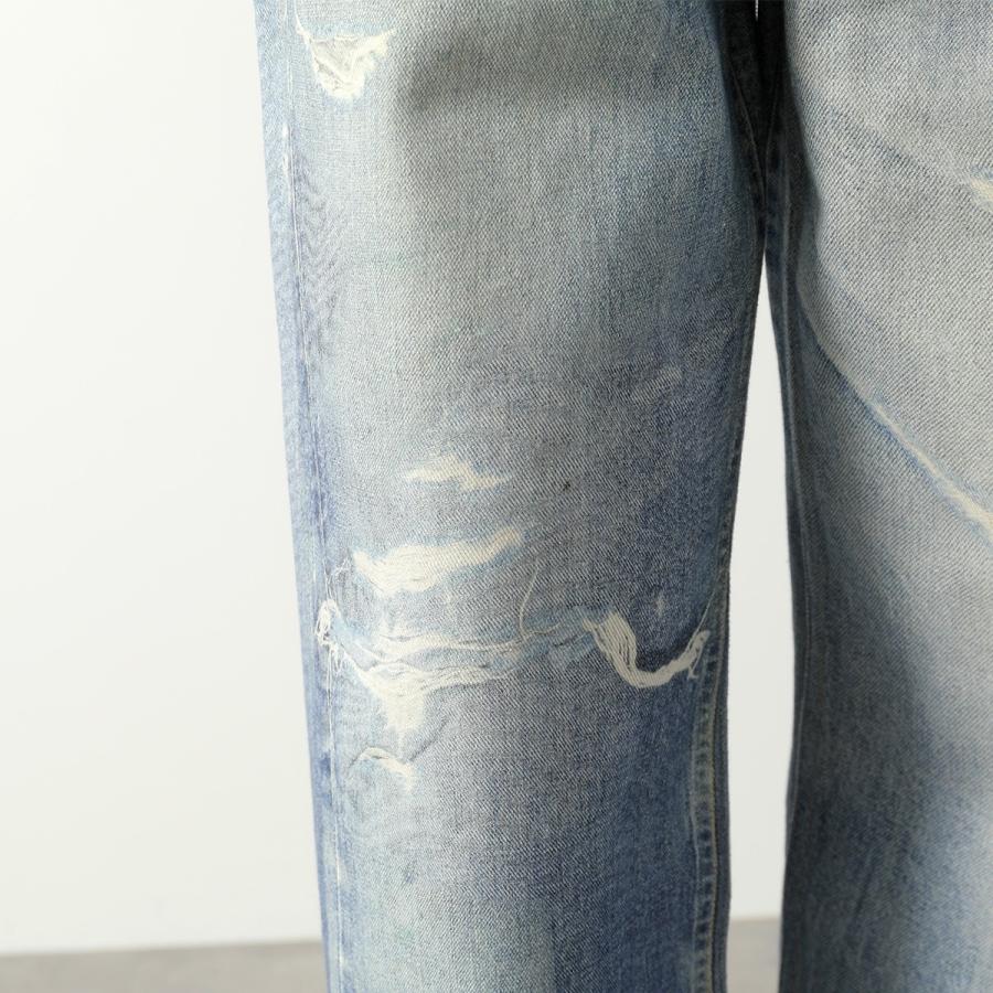 OUR LEGACY アワーレガシー ジーンズ FULL CUT フルカット W4205TDD レディース デニムパンツ コットン ワイド デジタルプリント DIGITAL-DENIM-PAINTの画像