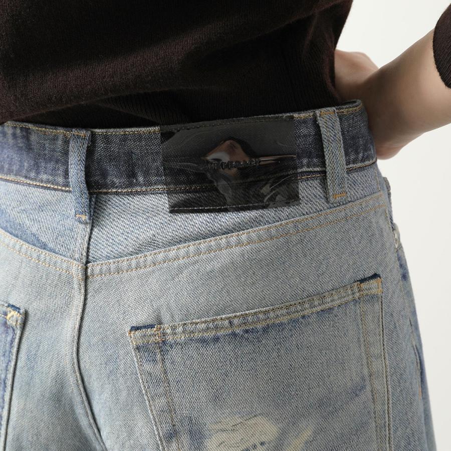 OUR LEGACY アワーレガシー ジーンズ FULL CUT フルカット W4205TDD レディース デニムパンツ コットン ワイド デジタルプリント DIGITAL-DENIM-PAINTの画像