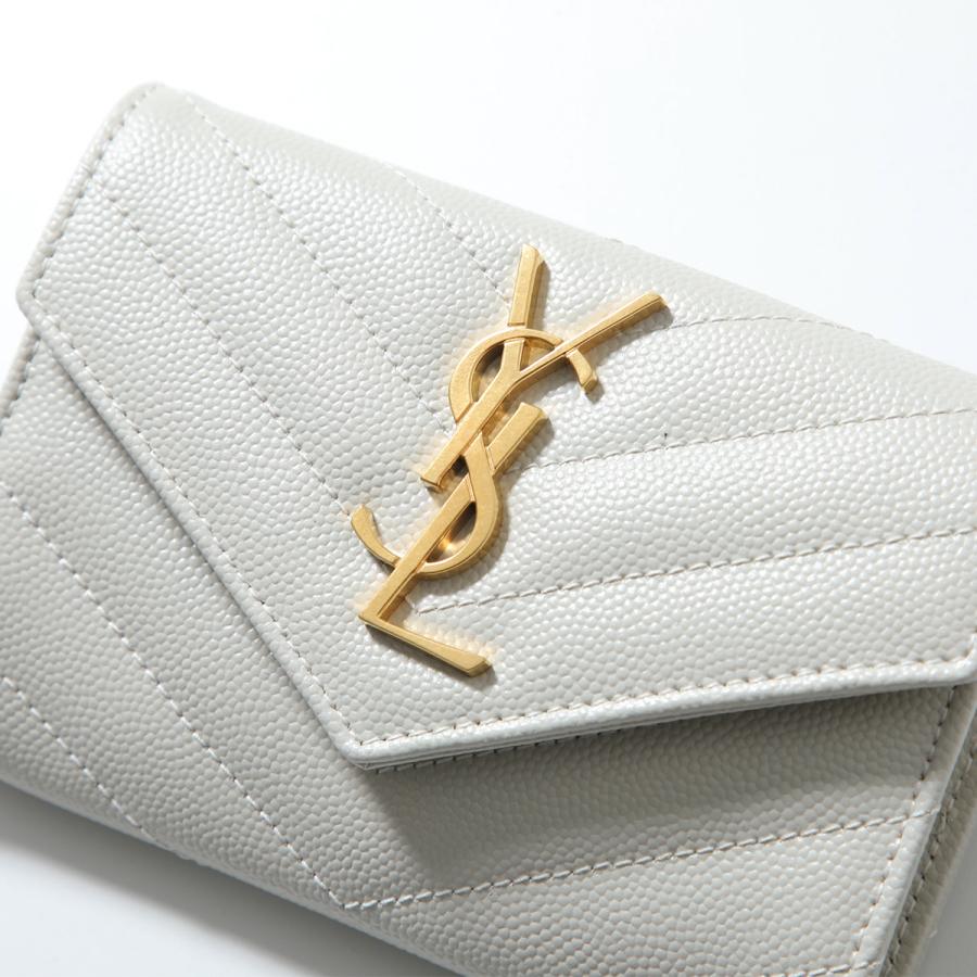 【新品・本物】入手困難 Saint Laurent スター ミニ財布 白 Yves Saint Laurent（イヴ・サンローラン） 極 美品 箱 袋付き SAINT