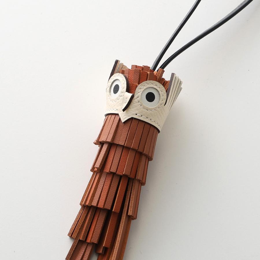 HERMES エルメス キーホルダー チャーム フクロウ 鳥 アニマル レザー HERMES（エルメス） チャーム シュエット CHOUETTE アニョーミロ +