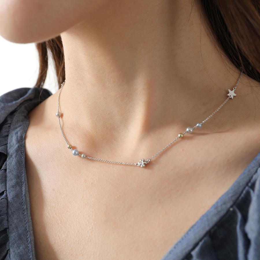 TORY BURCH（トリーバーチ） ネックレス DELICATE KIRA PEARL AND PAVE