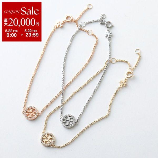 TORY BURCH トリーバーチ ブレスレット MILLER PAVE CHAIN ミラー パヴェ チェーン 80997 レディース ダブルT アクセサリー カラー3色の画像