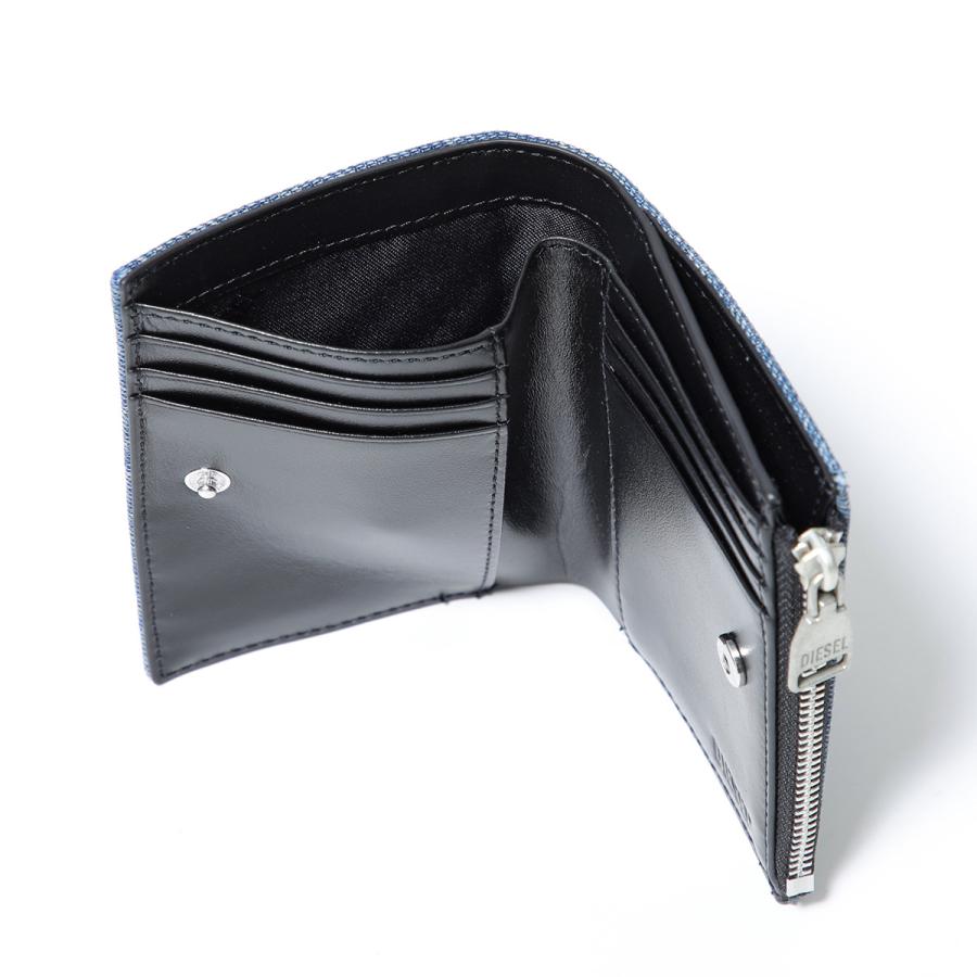 DIESEL 二つ折り財布　デニム　Dロゴ　キャンバス　シルバー　財布　レザー 楽天市場】DIESEL ディーゼル 三つ折り財布 1DR TRI FOLD X09887 P1730