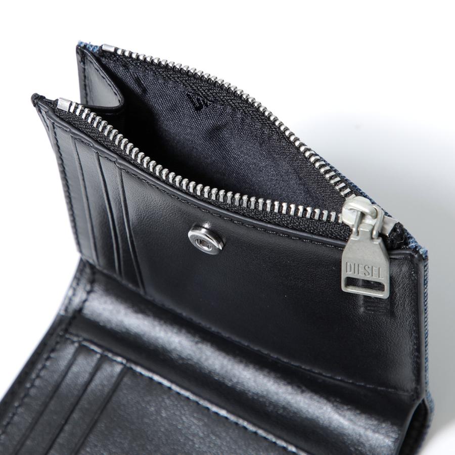 ディーゼル DIESEL ロゴ デニム インディゴ ブルー 2つ 折財布 箱付き DIESEL（ディーゼル） 二つ折り財布 1dr bi-fold zip ii X09888 P1730