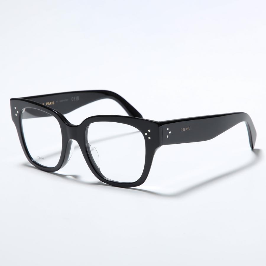 CELINE セリーヌ メガネ CL50110U レディース ウェリントン型 セルフレーム フルリム めがね 眼鏡 ロゴ アイウェア 伊達メガネ 黒縁メガネ 001