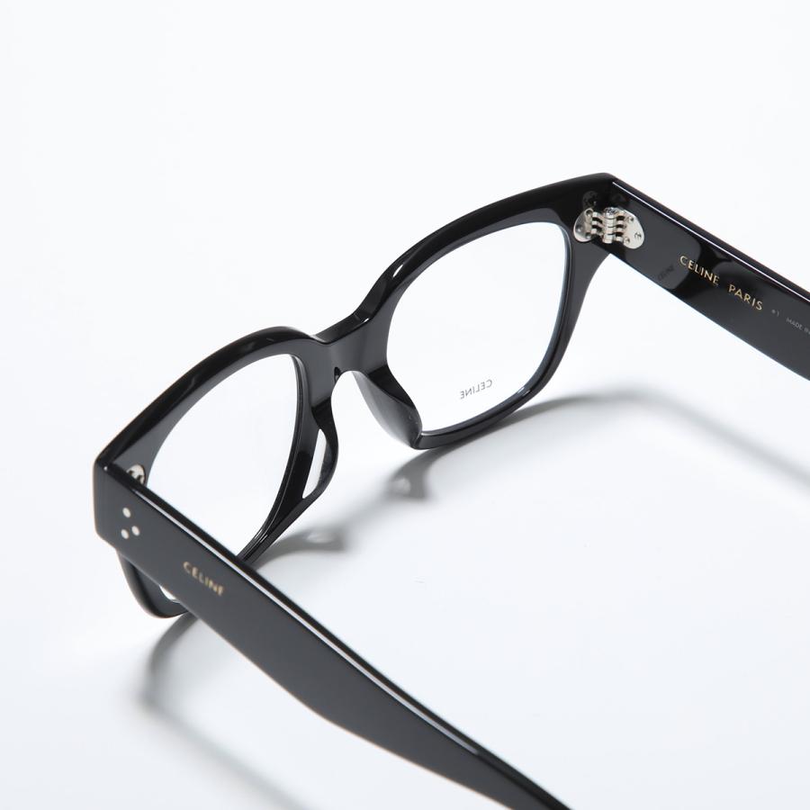 CELINE セリーヌ メガネ CL50110U レディース ウェリントン型 セルフレーム フルリム めがね 眼鏡 ロゴ アイウェア 伊達メガネ 黒縁メガネ 001