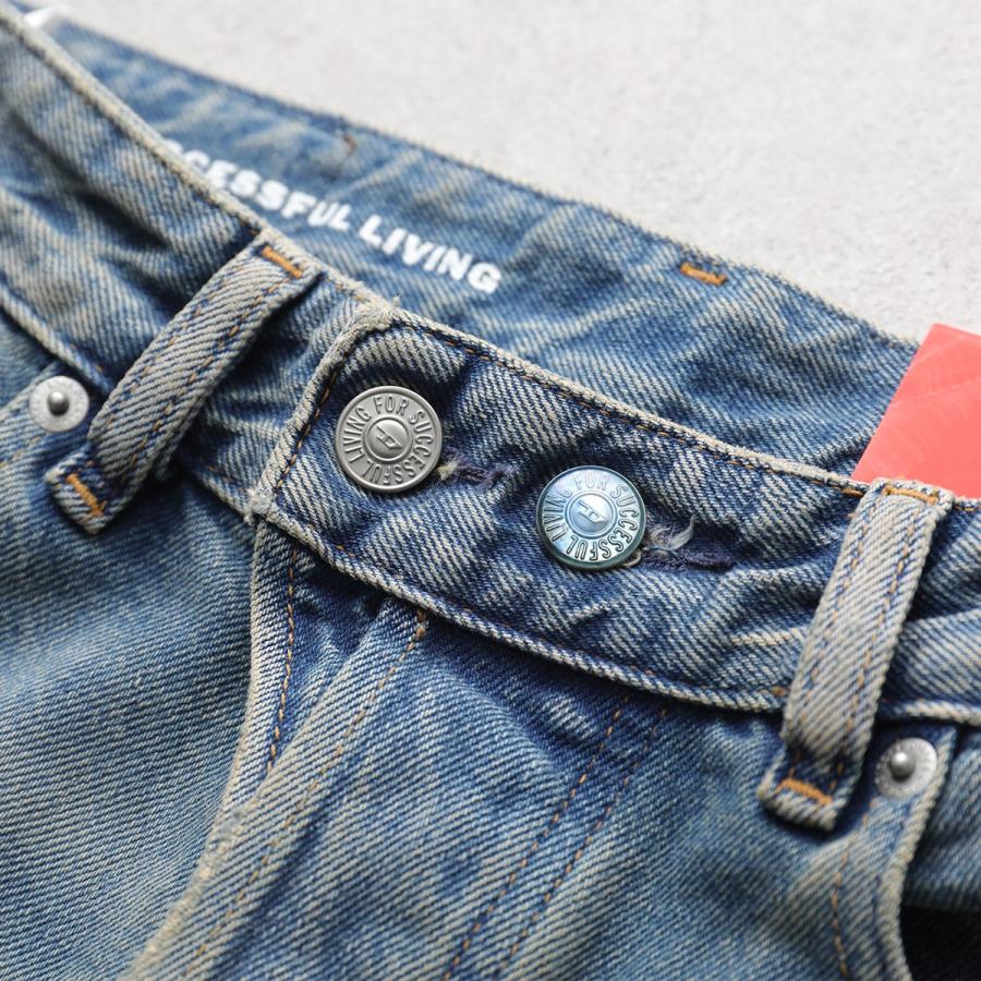 DIESEL ディーゼル ジーンズ 1996 D-SIRE A06925 09N29 レディース ワイド デニムパンツ ダメージ加工 コットン Gパン 01の画像