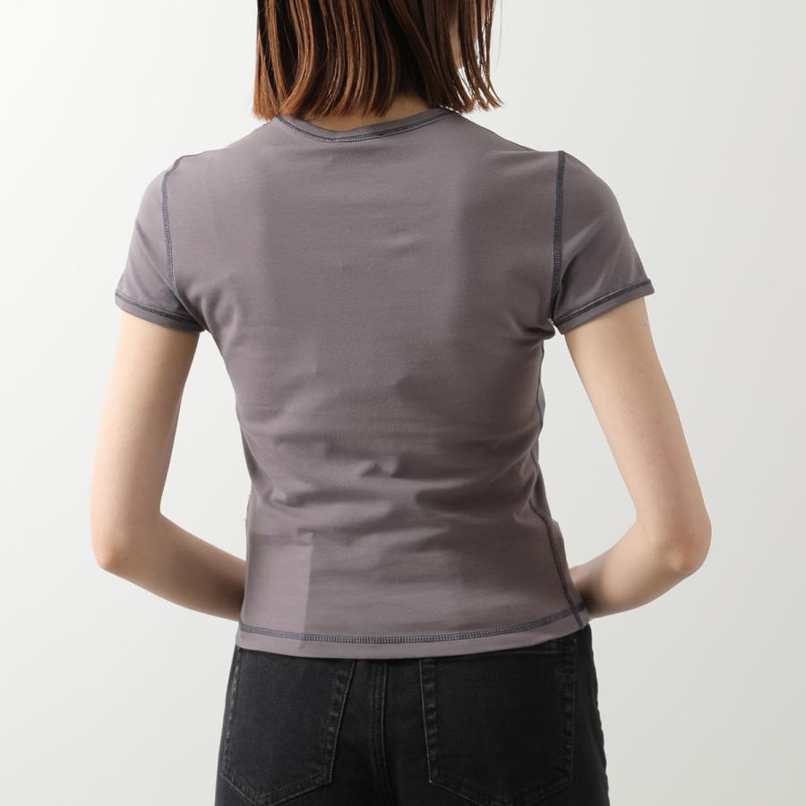 新品 ディーゼル 半袖Tシャツ レディース グレー サイズ10 タグ付未使用品 DIESEL（ディーゼル） 半袖 Tシャツ レディース スモールオーバルD