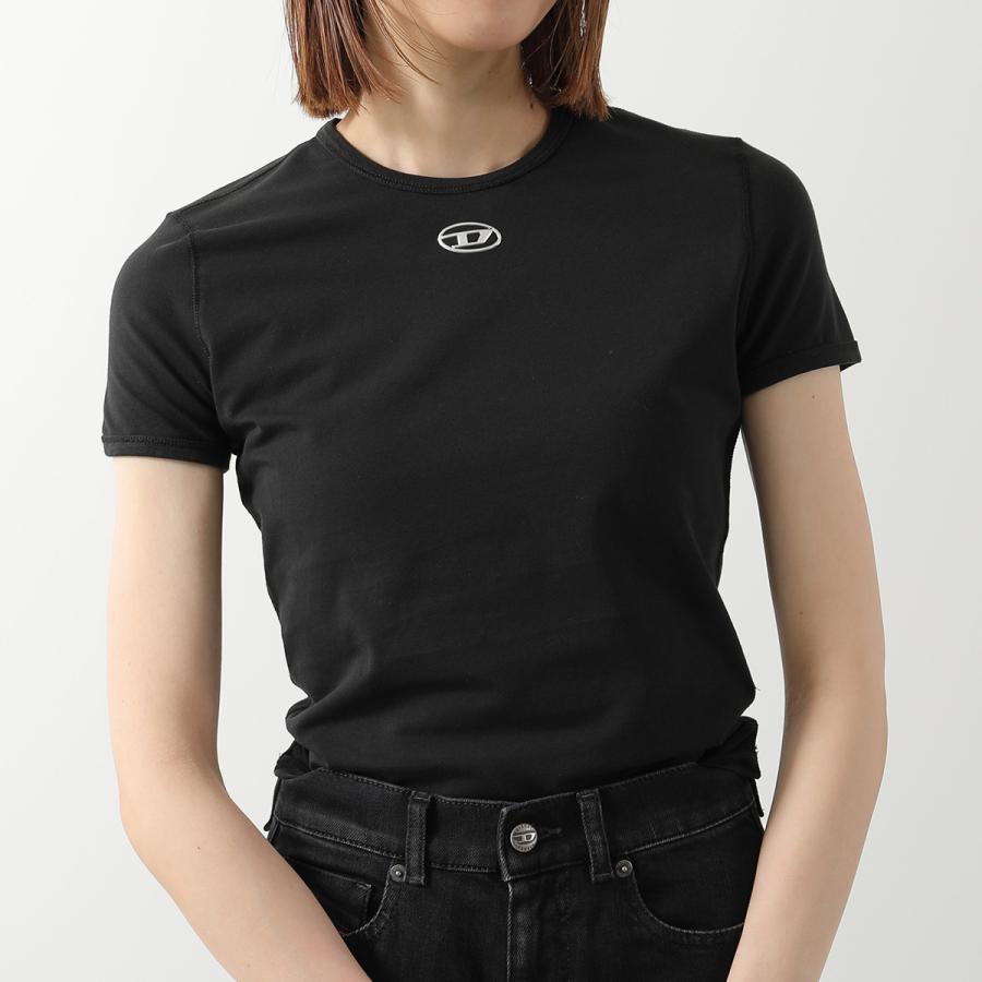 新品 ディーゼル 半袖Tシャツ レディース グレー サイズ10 タグ付未使用品 DIESEL（ディーゼル） 半袖 Tシャツ レディース スモールオーバルD